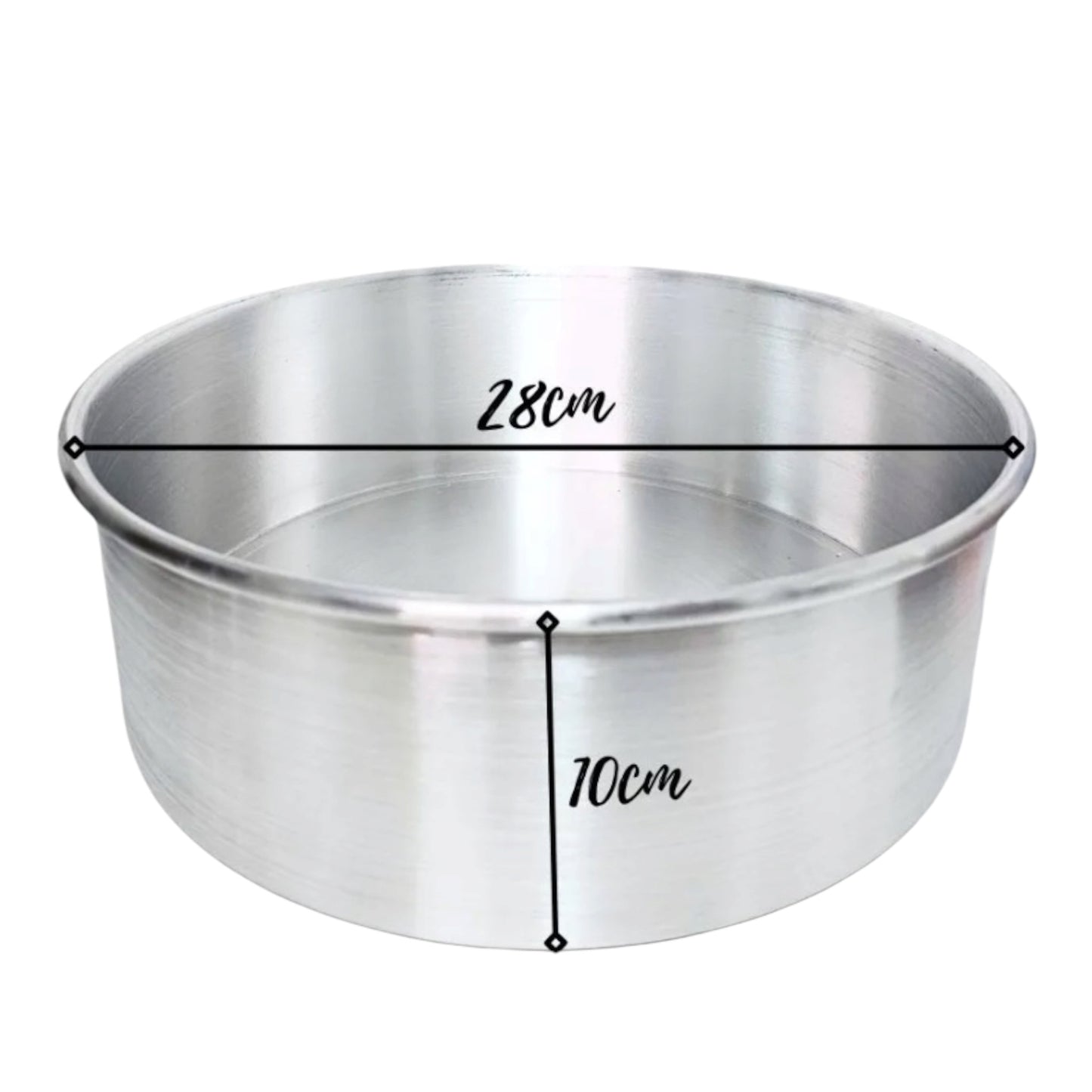 Molde de aluminio fijo 28cm x 10cm de alto