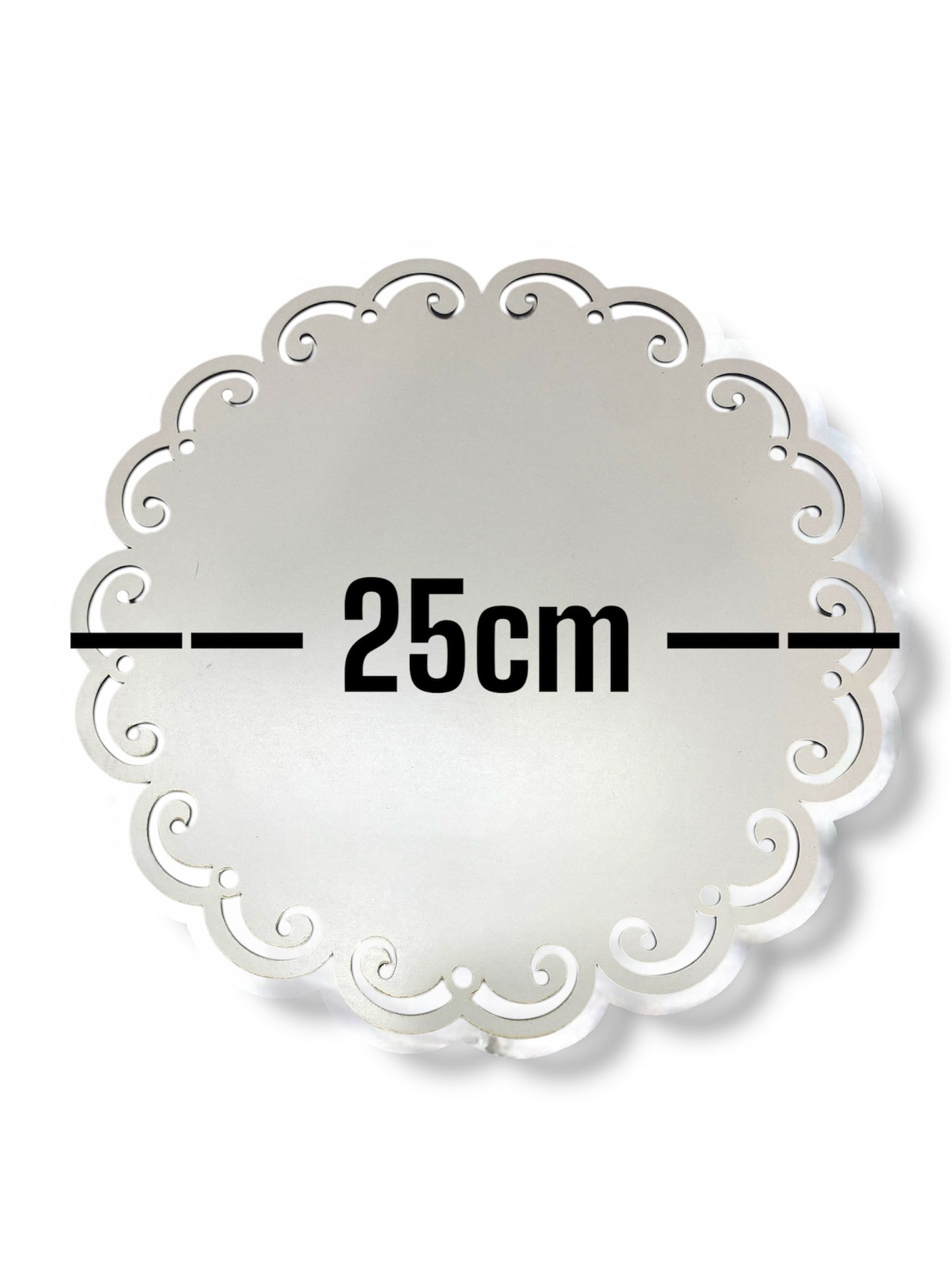 Base MDF con diseño. 25 cm