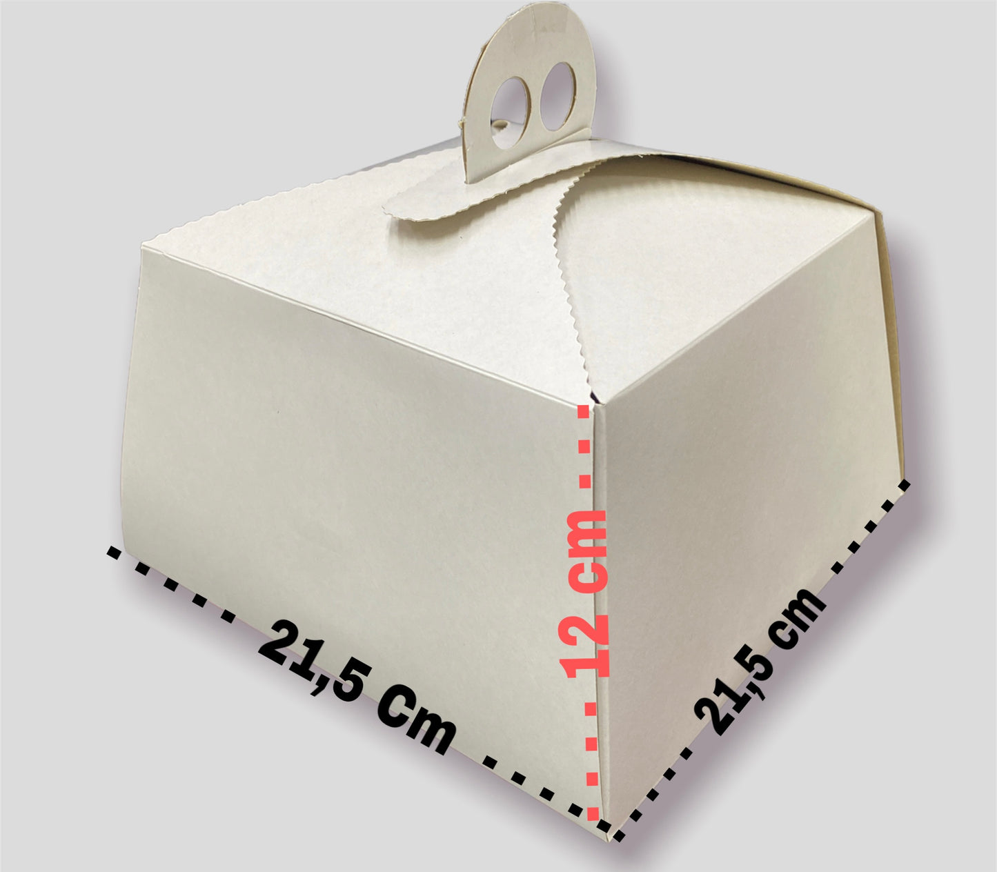 Caja para torta 21,5x21,5 x12cm