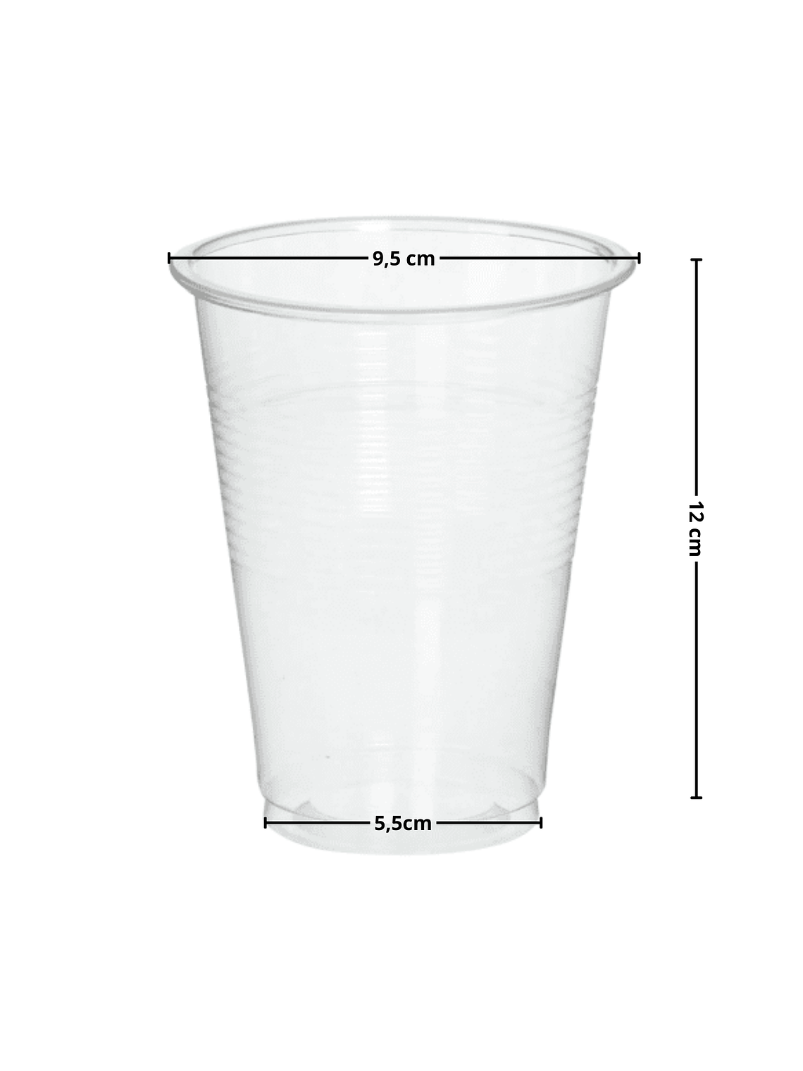 Vasos Desechables pp 16oz sin tapa - 50 unidades