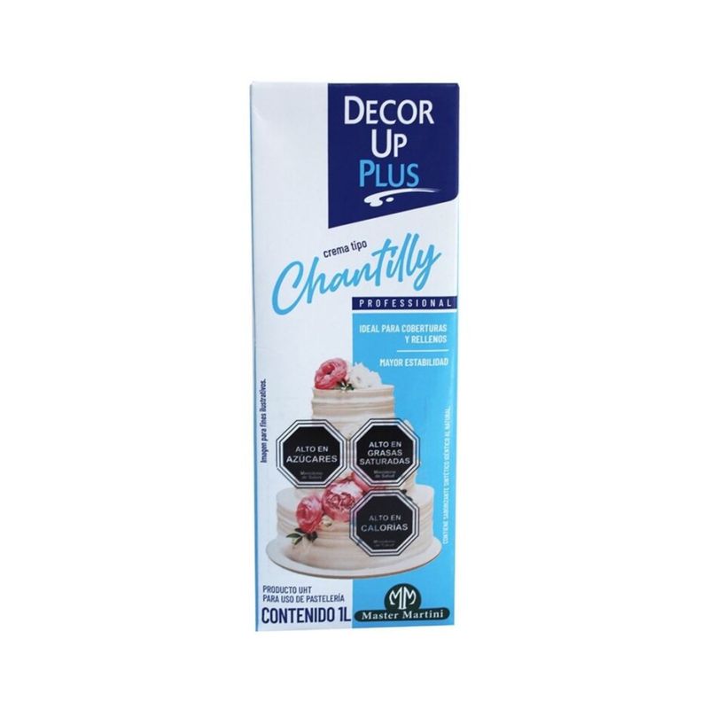 Crema Chantilly DECOR PLUS Profesional 1 Litro