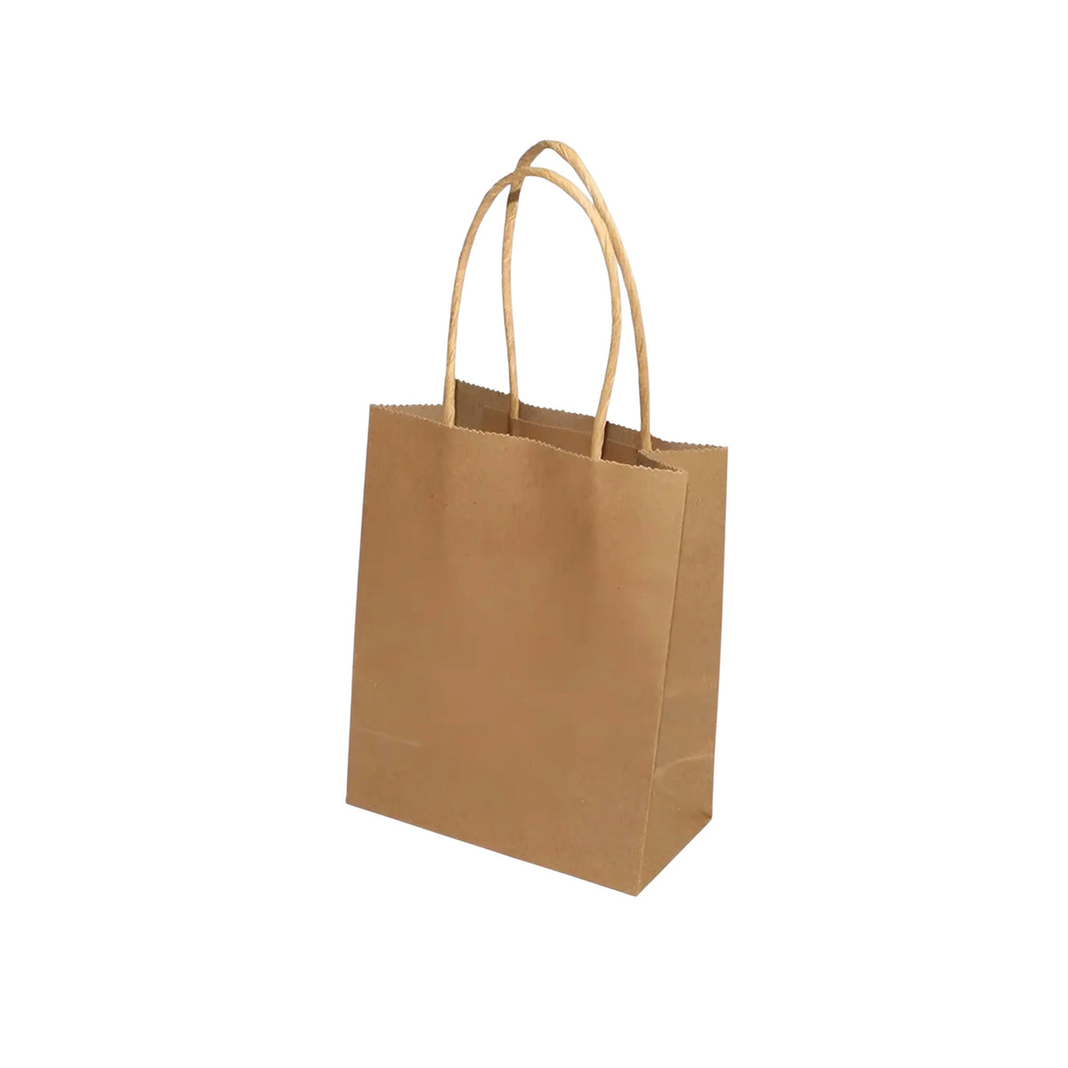 Pack 12 Bolsa Kraft con Manilla 21x16x8cm