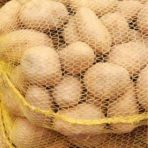 50 Mallas para fruta / verdura para 3 kilos - Amarillo