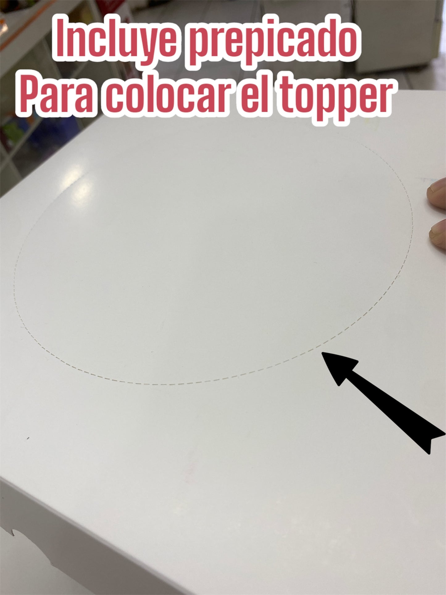 Caja para torta alta 26x26x26