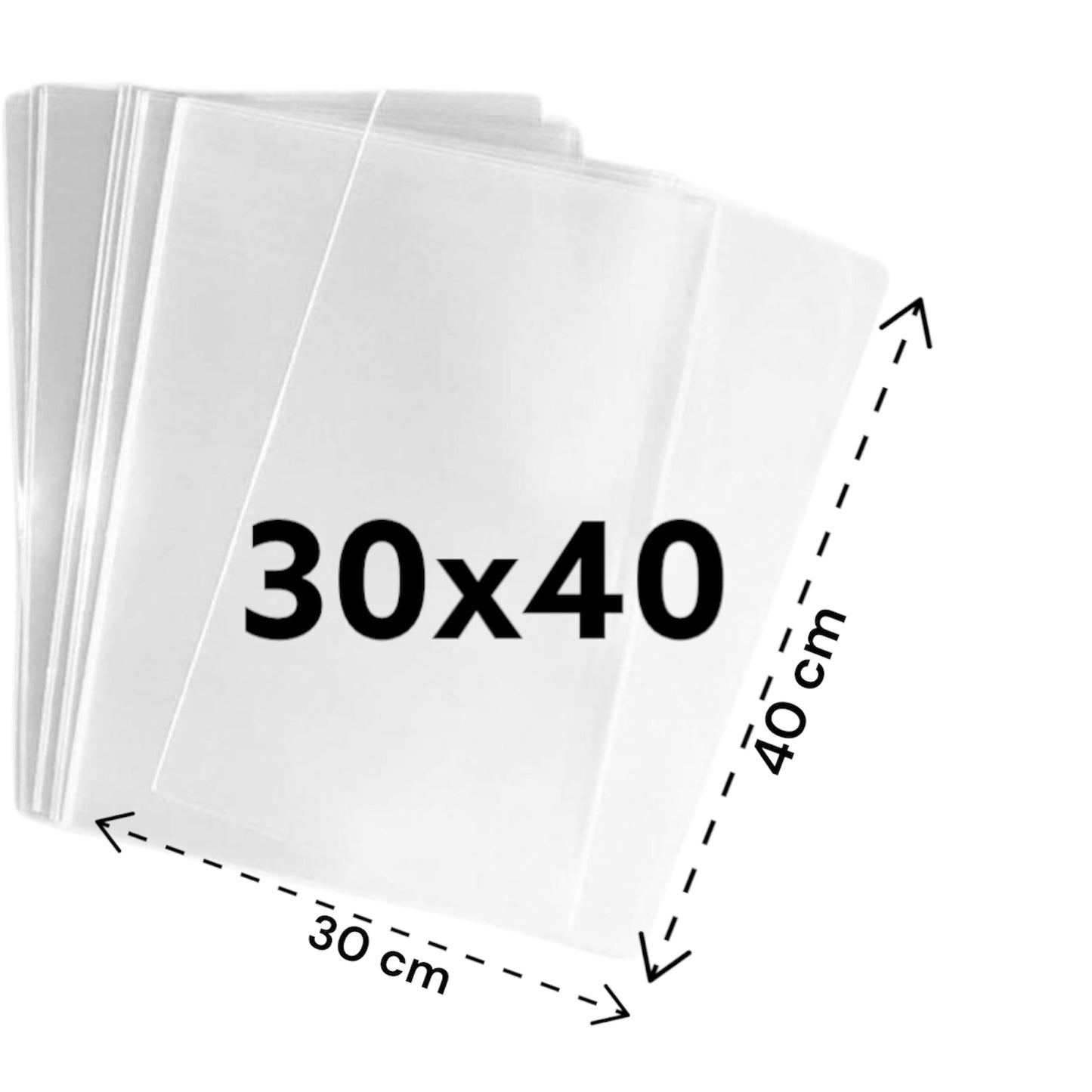 Bolsa Celofan 30x40cm - bolsa polipropileno 100 unids