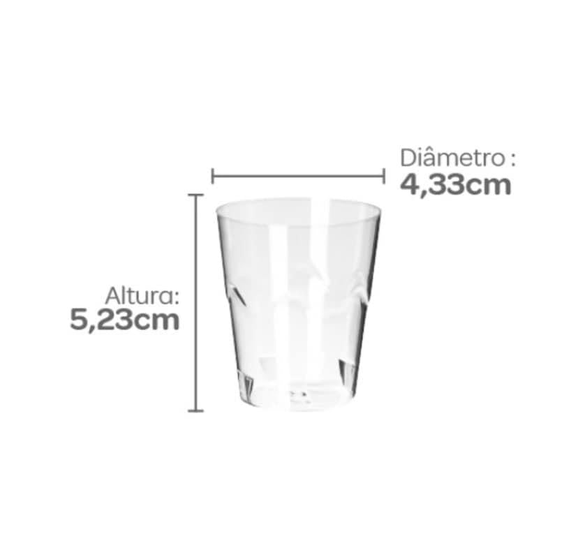 Vaso Shot acrílico 50ml - 10 unidades