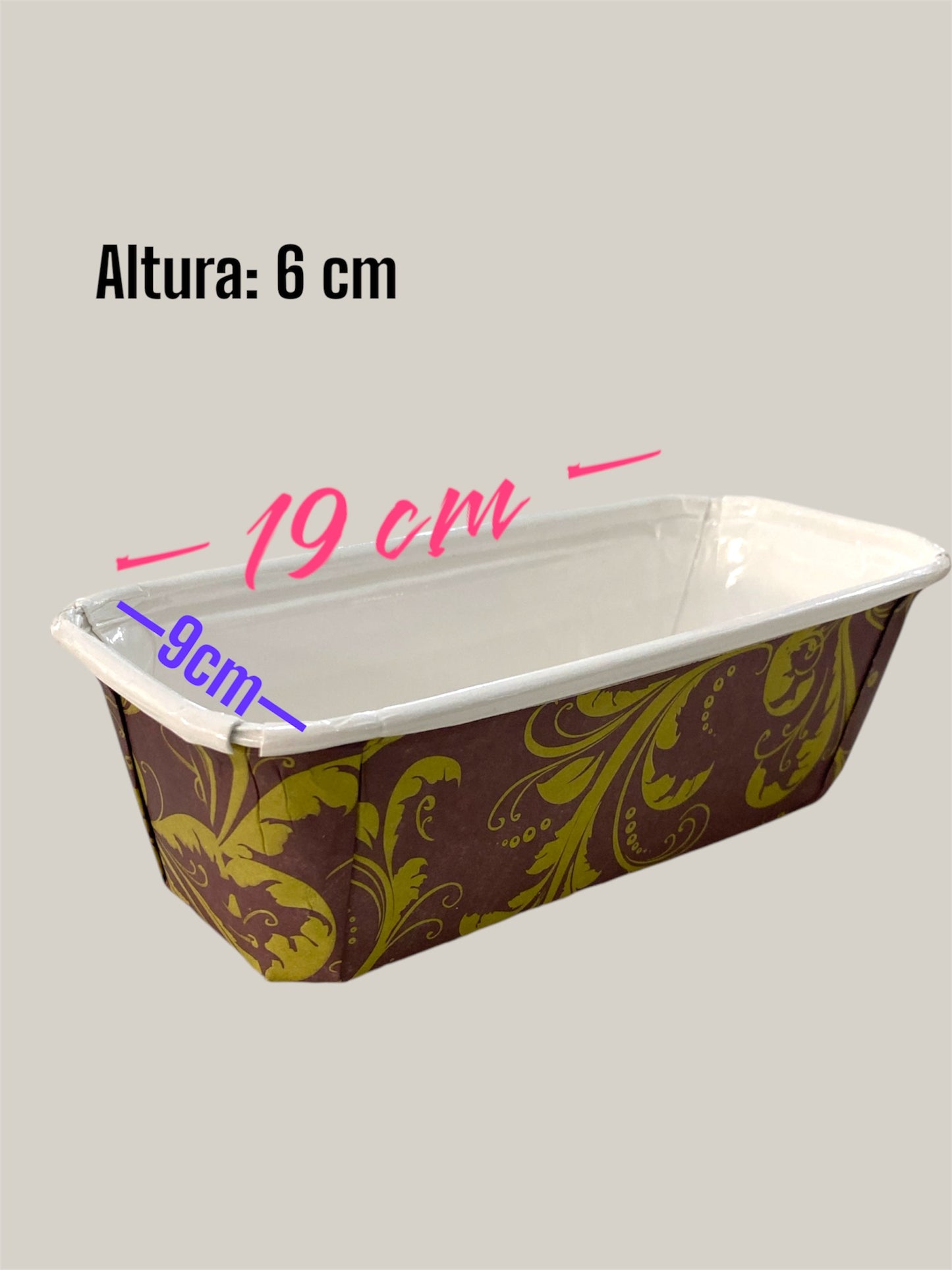 Molde queque inglés 450gr - 10 unidades