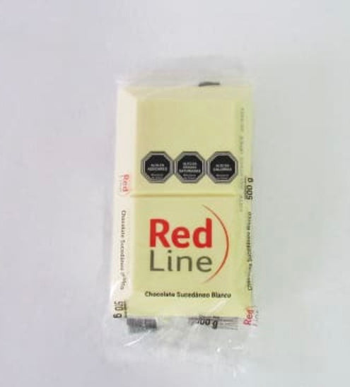 Barra chocolate blanco 500gr RED LINE