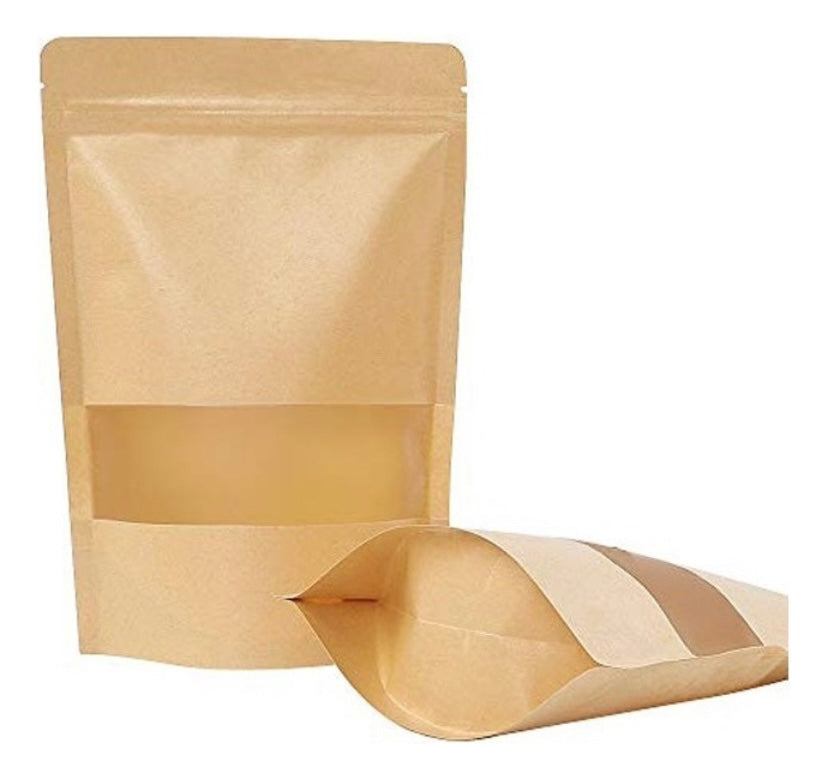 Bolsa Doypack 10x15 con visor - 50 unidades