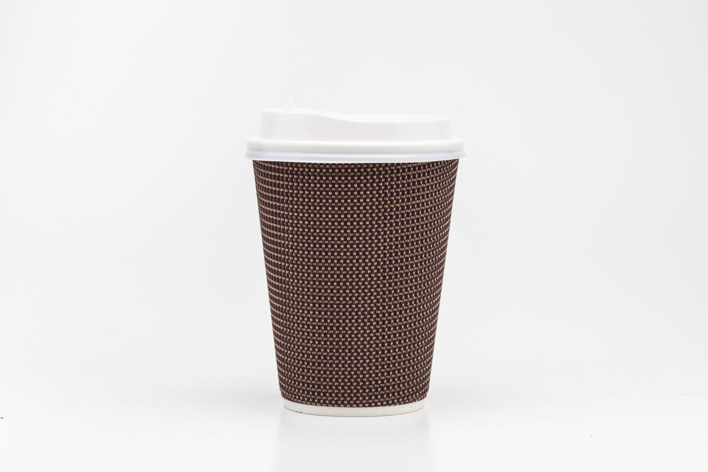 Vaso Corrugado Burdeo 12 oz sin tapa - 25 unidades