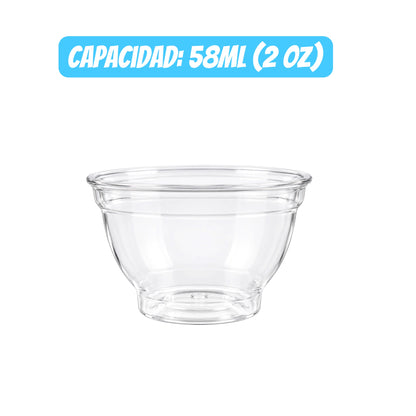 20 Vaso Mini Copo 60ml para postres acrílico