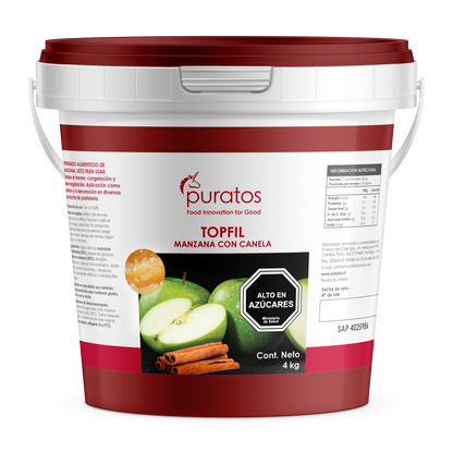 Balde 4kg Relleno manzana canela Puratos Topfil