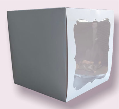 Caja para torta con visor 25x25x25
