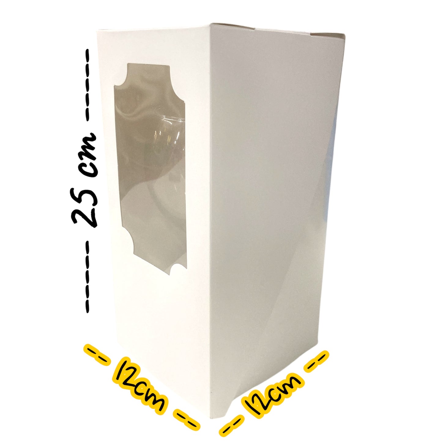 Caja para copa Torta 12x12x25cm alto