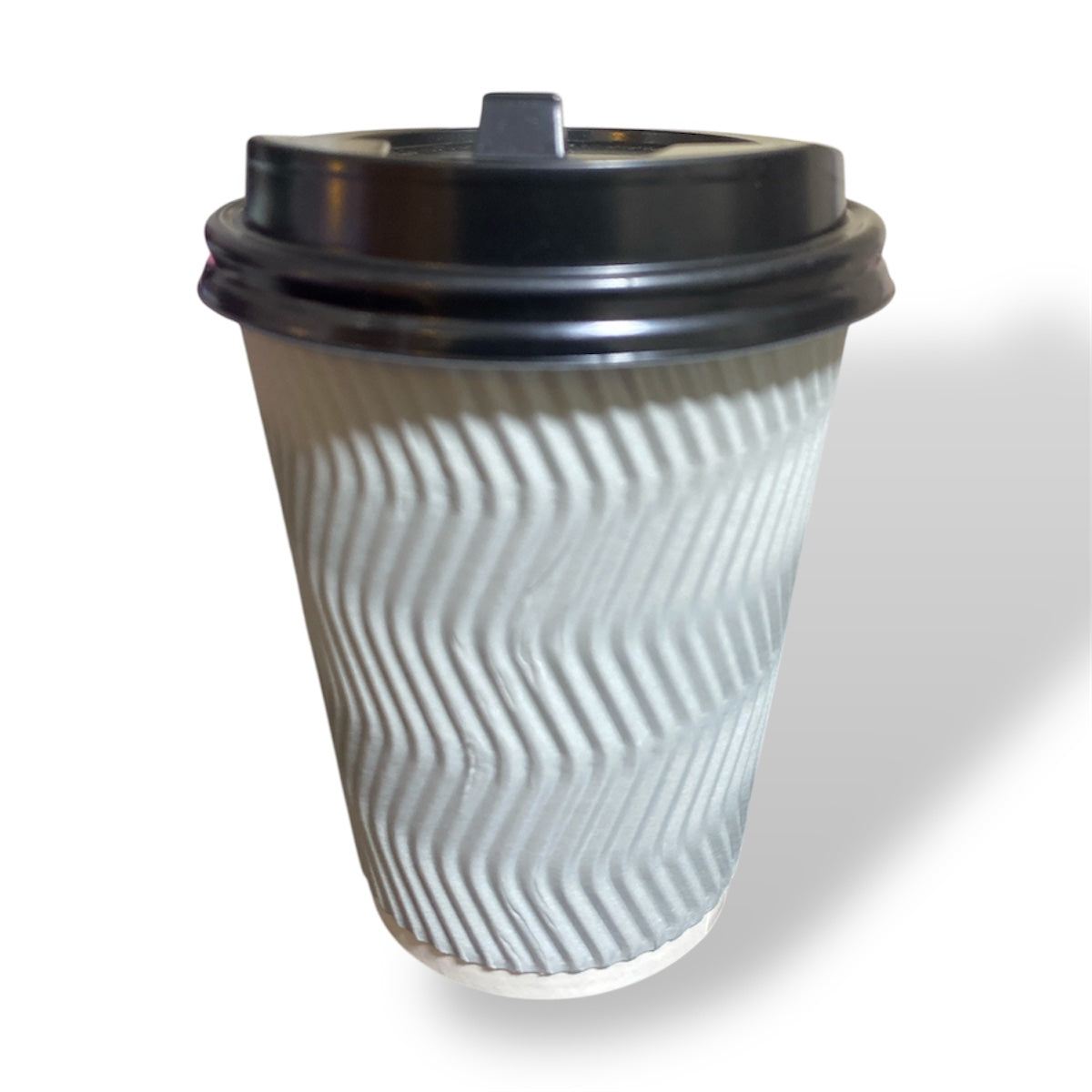 Vaso corrugado 12 oz plateado - 25 unidades (sin tapa)