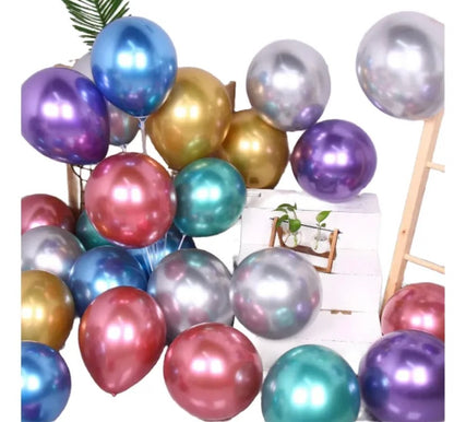 Globos metalizados 50 unidades. Globos Cromados