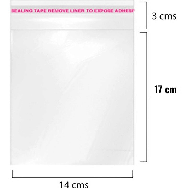 Bolsa celofan con adhesivo 14x20 - 100 unidades
