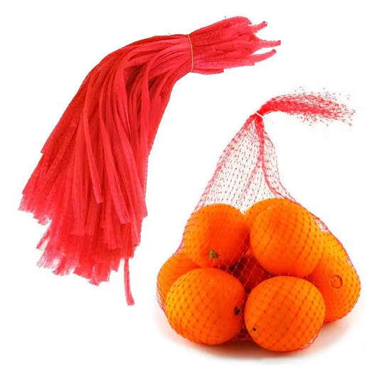 50 Mallas para fruta / verdura para 3 kilos - Rojo