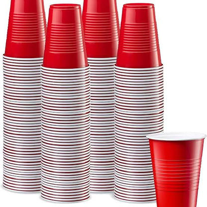 50 vasos Rojos para bebida 16 Oz