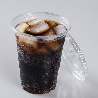 Vasos desechables pp 16 oz c/tapa - 50 unidades