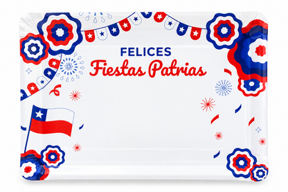 10 Bandejas cartón n•12 Fiestas Patrias