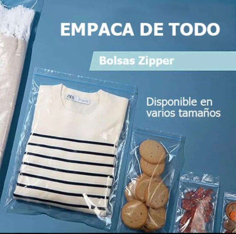 Bolsa zipper 27x28 - 100 unidades
