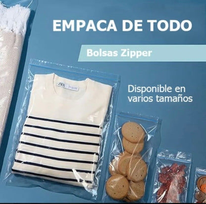 Bolsa zipper 27x28 - 100 unidades