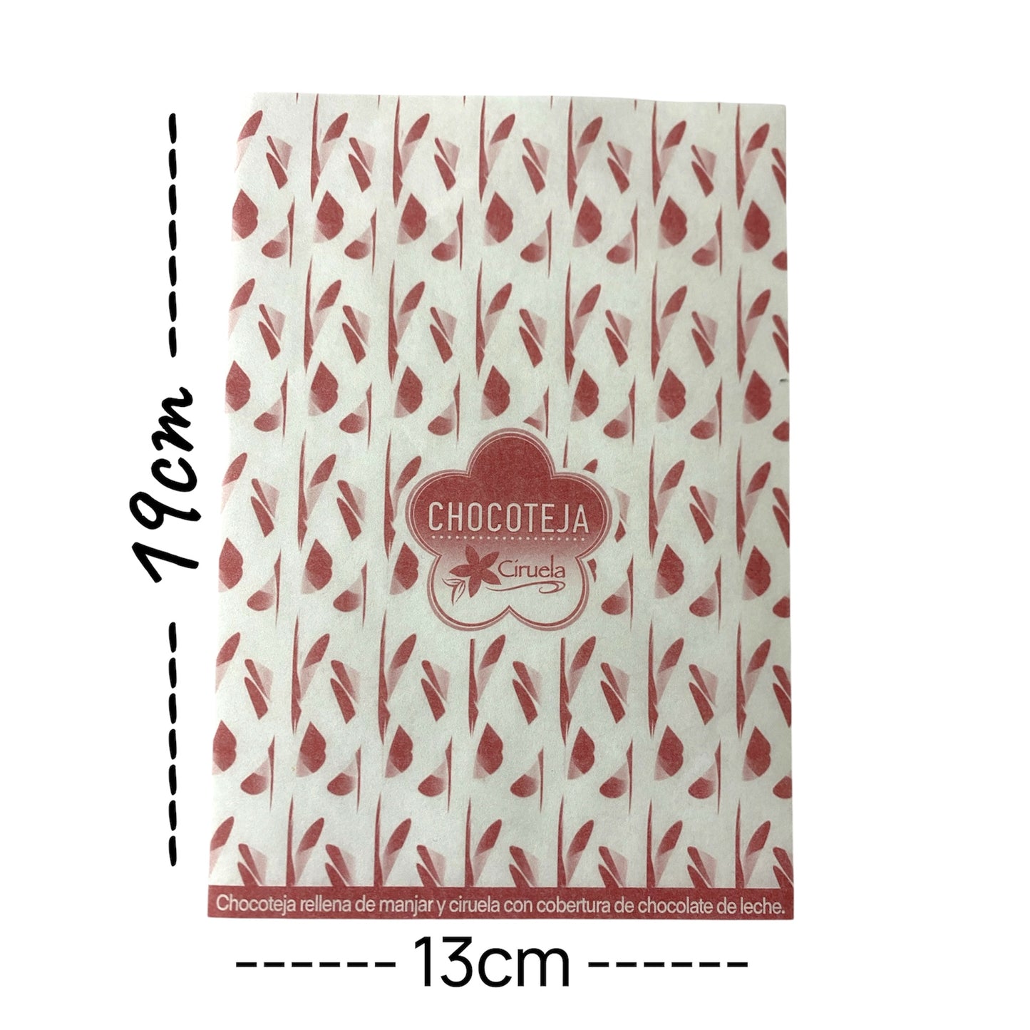 100 Papeles Para Chocotejas 13x19 - Ciruela