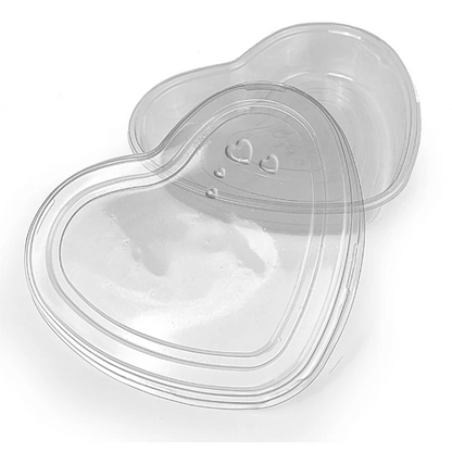 10 Envases dulce corazón c/tapa