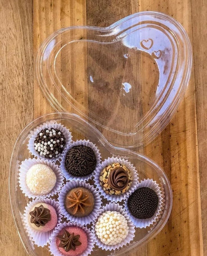 10 Envases dulce corazón c/tapa