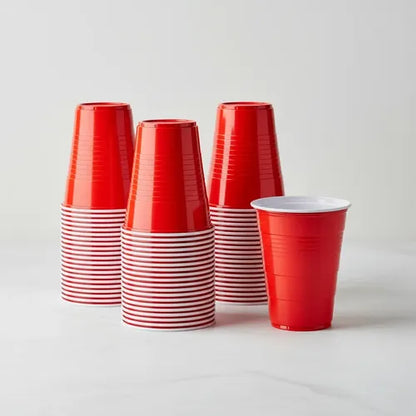 50 vasos Rojos para bebida 16 Oz