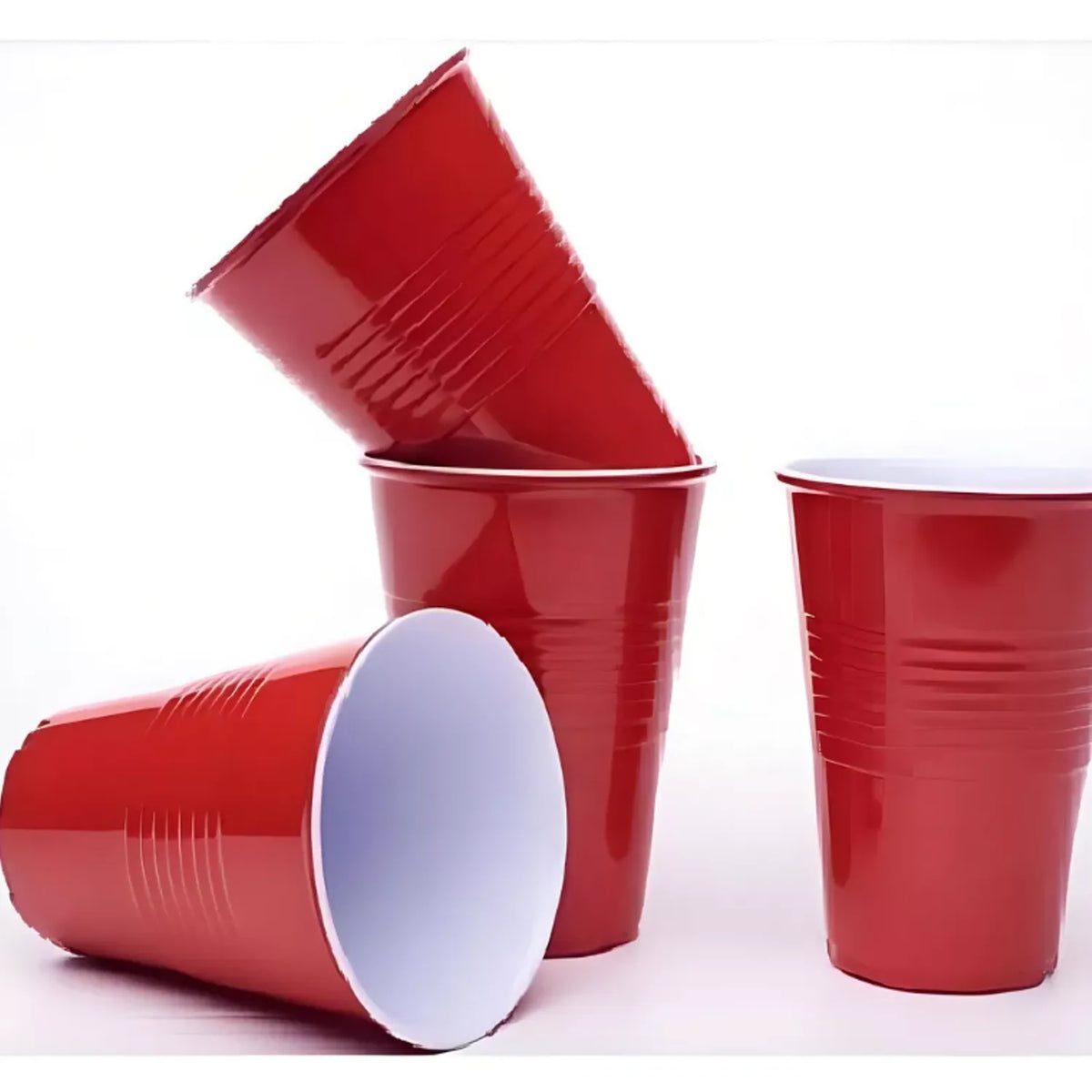 50 vasos Rojos para bebida 16 Oz
