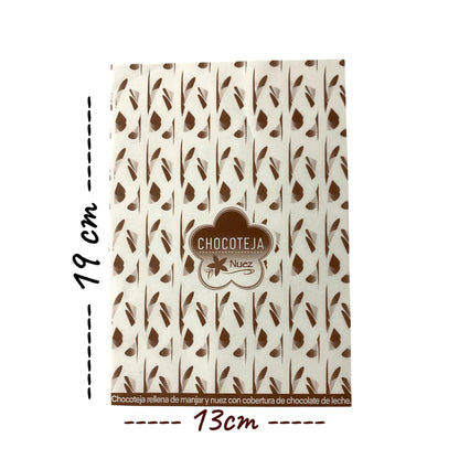 100 Papel para Chocotejas 13x19 - Nuez.