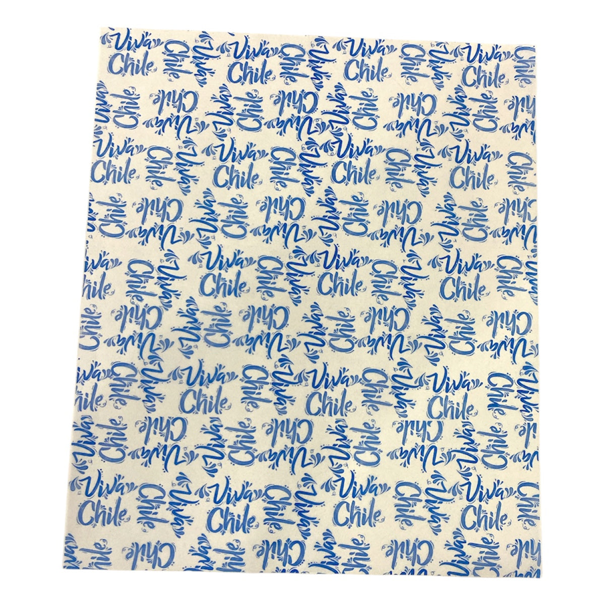 Papel antigrasa Diseño Fiestas Patrias Azul 28x33cm  - 100 unidades