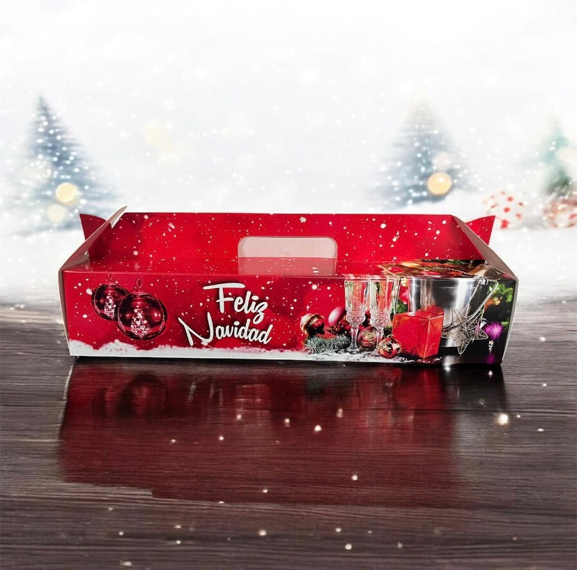Caja pan de jamón con diseño 40x12x10 cm