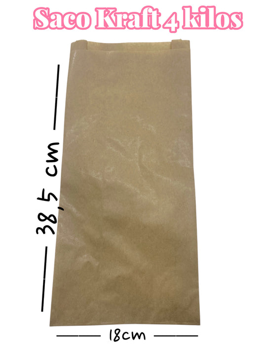 Saco Kraft 4 Kilos - 50 unidades