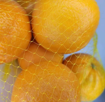 50 Mallas para fruta / verdura para 3 kilos - Amarillo