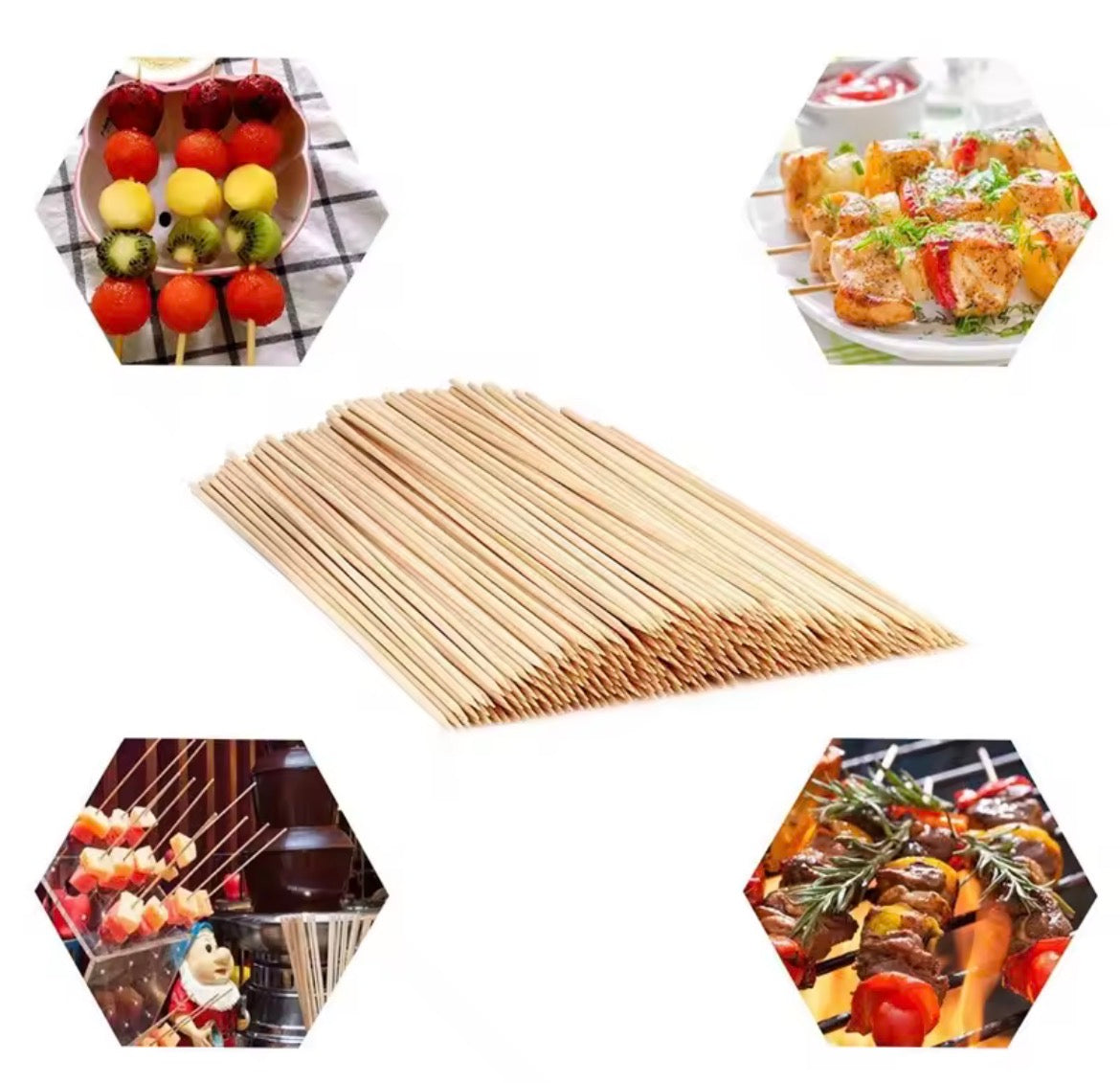 Paquete Brocheta 15cm - 90 unidades