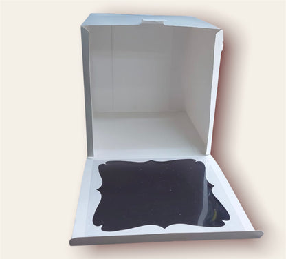 Caja para torta con visor 25x25x25