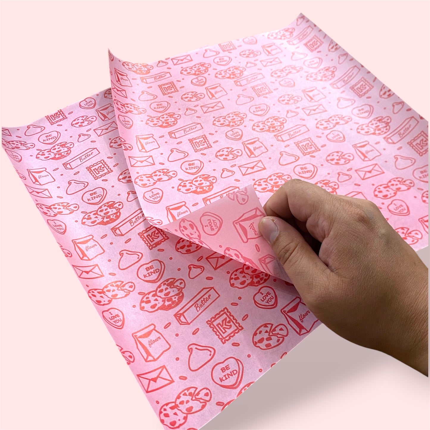 Papel antigrasa con Diseño Galleta 28x33 - 100 unid