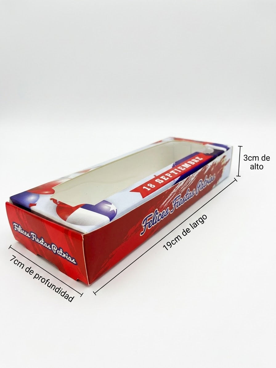 10 Cajas para 3 alfajores diseño fiestas patrias