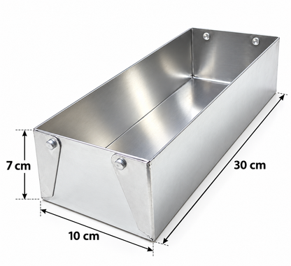 Molde rectangular Aluminio 30x10 Desmontable