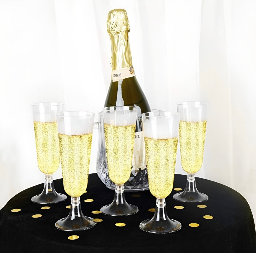 Copa champagne acrílico 10 unidades