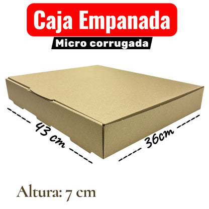 Caja Kraft para empanadas 43x36x7cm