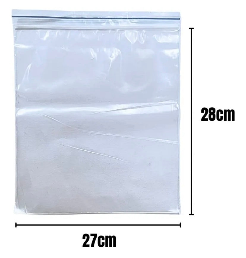 Bolsa zipper 27x28 - 100 unidades