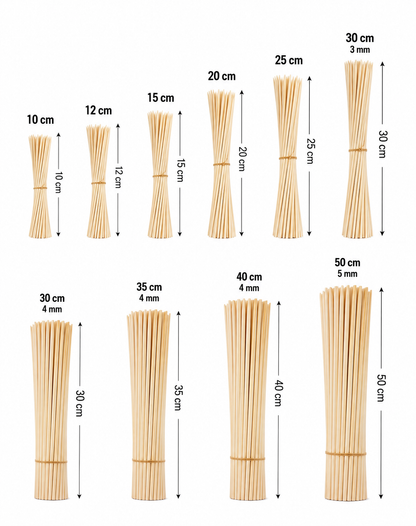 Paquete Brocheta 20cm - 90 unidades