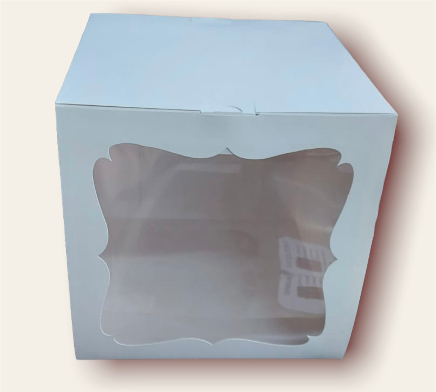 Caja para torta con visor 25x25x25
