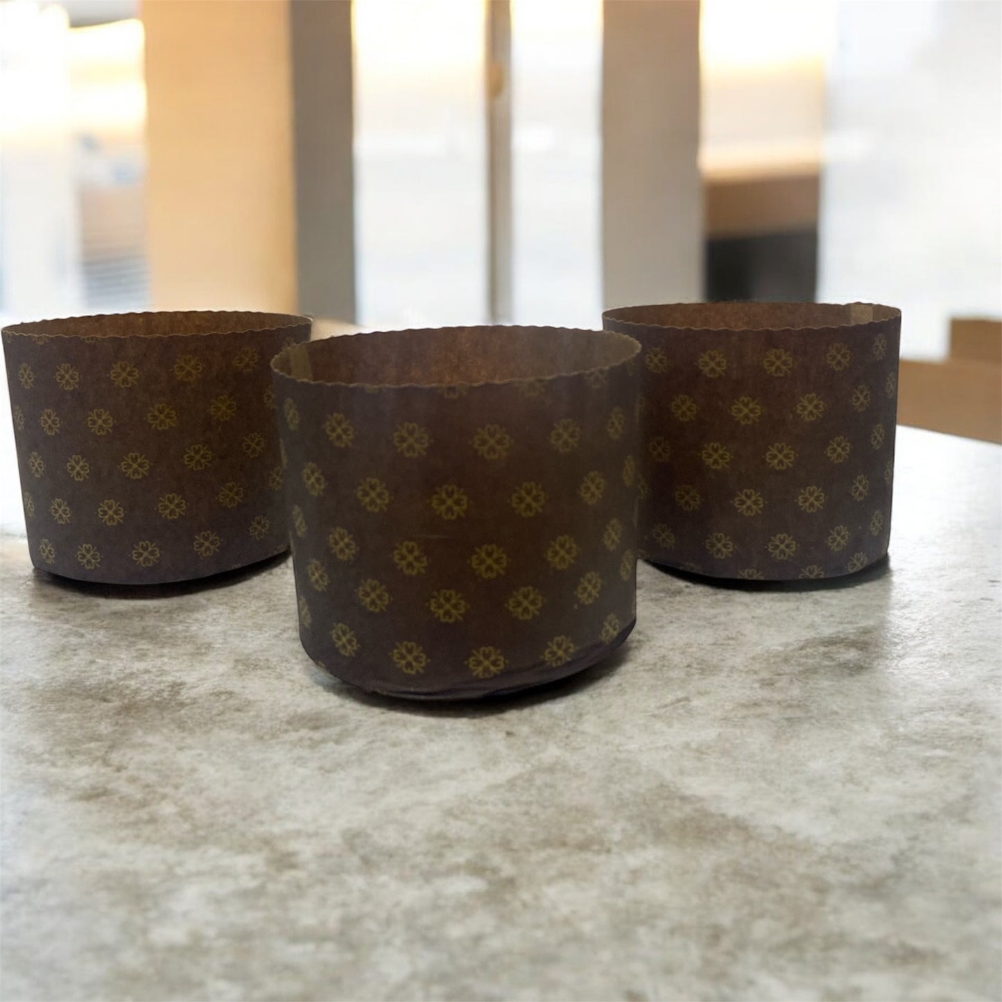 10 moldes de papel para panettone 800grs