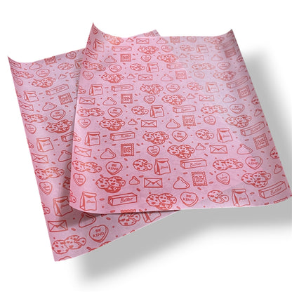 Papel antigrasa con Diseño Galleta 28x33 - 100 unid