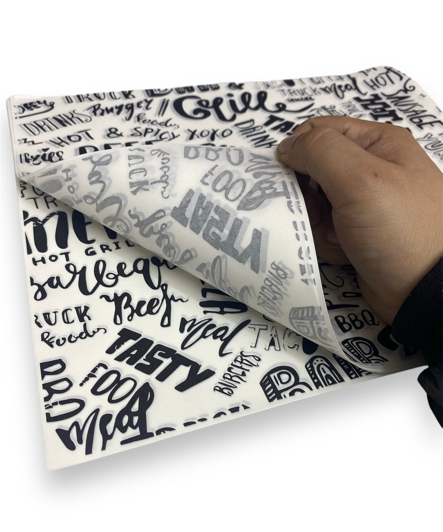 Papel antigrasa Tasty - 100 unidades